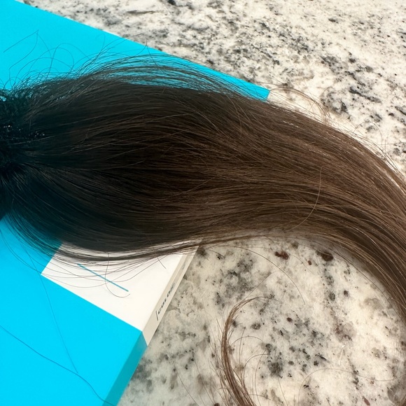 HaloCouture Bangs Extensions 3Medium Brown - Picture 3 of 4
